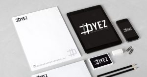 Dyez Consulting SEO - logotype et suite de correspondance - création WALA STUDIO GRAPHIQUE