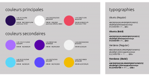 identité visuelle couleur et typographie brand design WALA