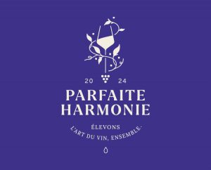 BRANDING parfaite harmonie - logo sur fond violet